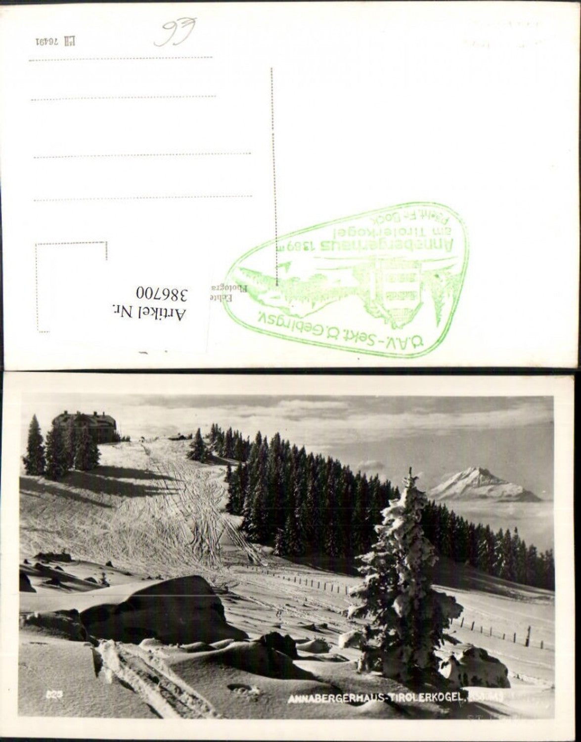 386700,Annabergerhaus Berghütte am Tirolerkogel b. Annaberg Winterbild