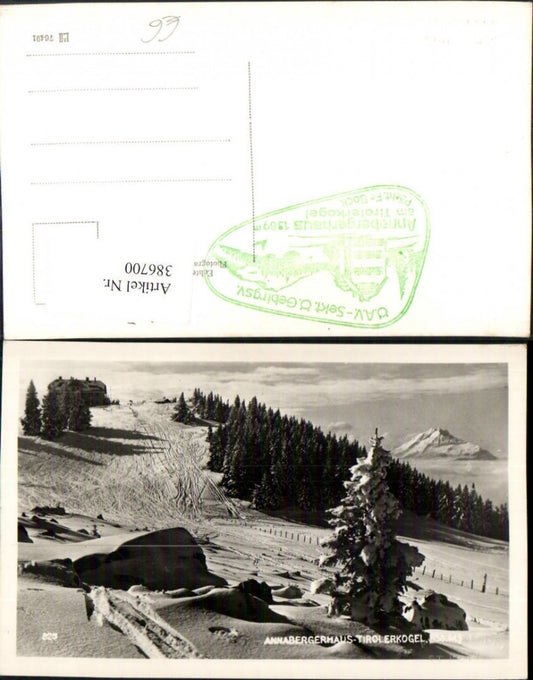 386700,Annabergerhaus Berghütte am Tirolerkogel b. Annaberg Winterbild