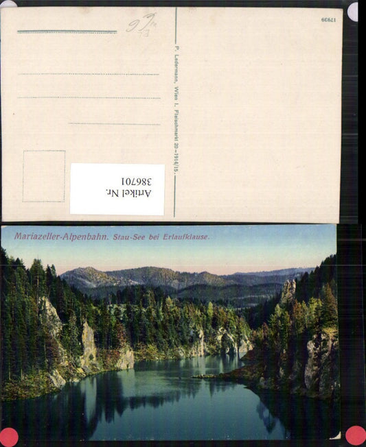 386701,Mariazellerbahn Stausee See b. Erlaufkaluse Mitterbach
