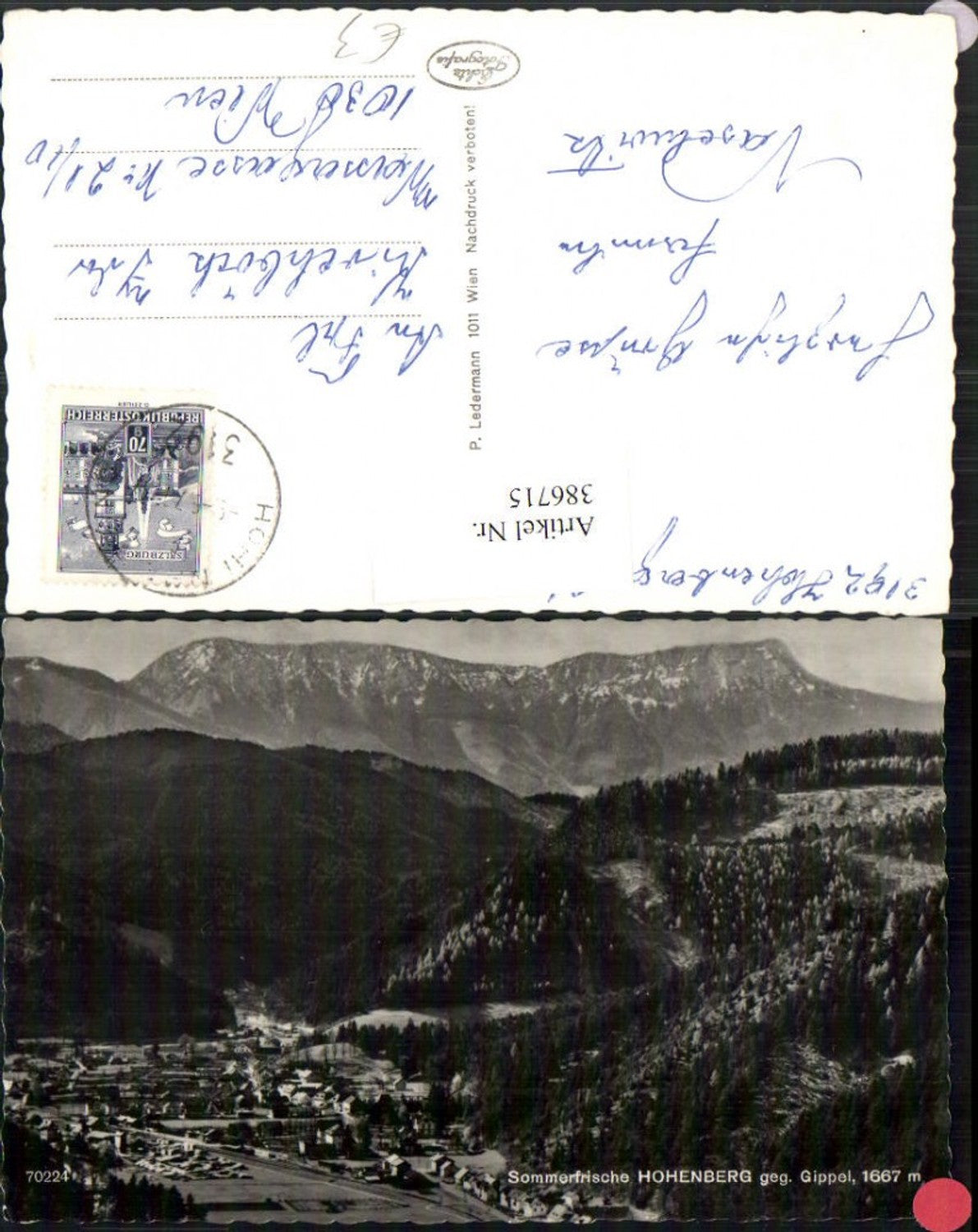 386715,Hohenberg Totale geg. Gippel Bergkulisse