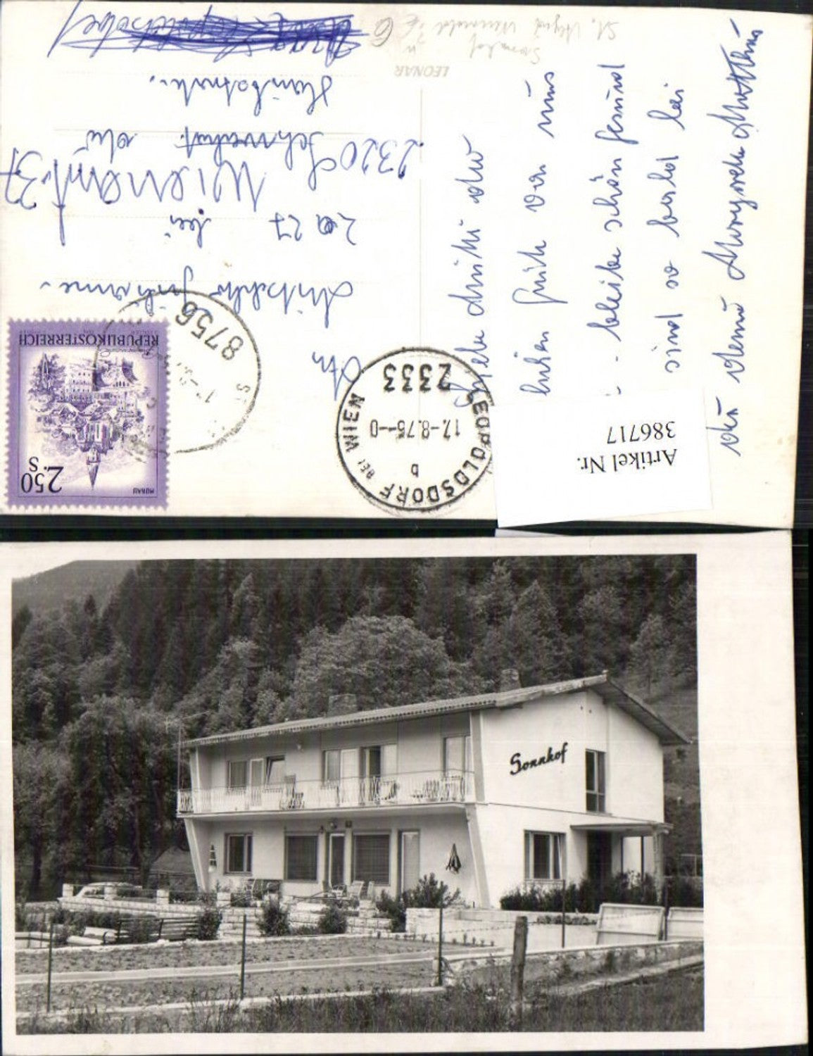 386717,Foto AK St. Aegyd am Neuwalde? Pension Sonnhof