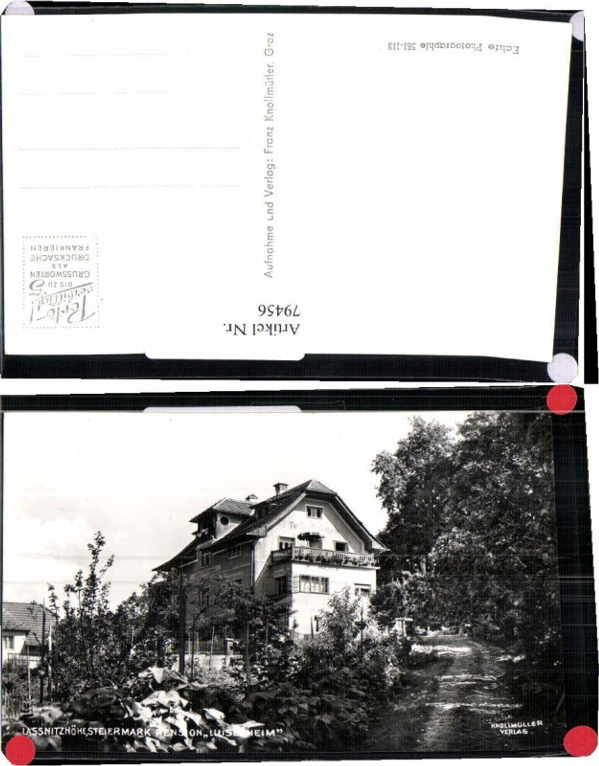 Alte Ansichtskarte – Old Postcard