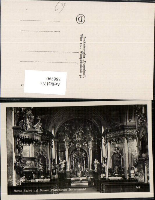 386790,Maria Taferl an d. Donau Pfarrkirche Kirche Innenansicht Kanzel