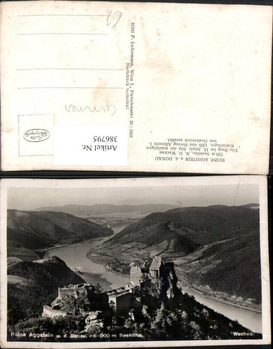 386795,Wachau Ruine Aggstein an d. Donau b. Aggsbach