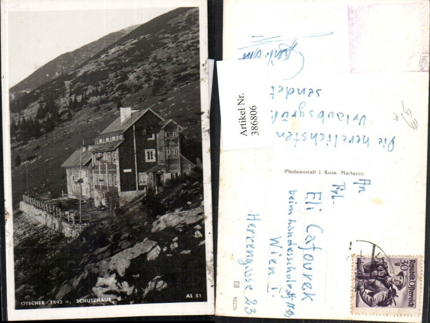 386806,Ötscher Schutzhaus Berghütte b. Lackenhof