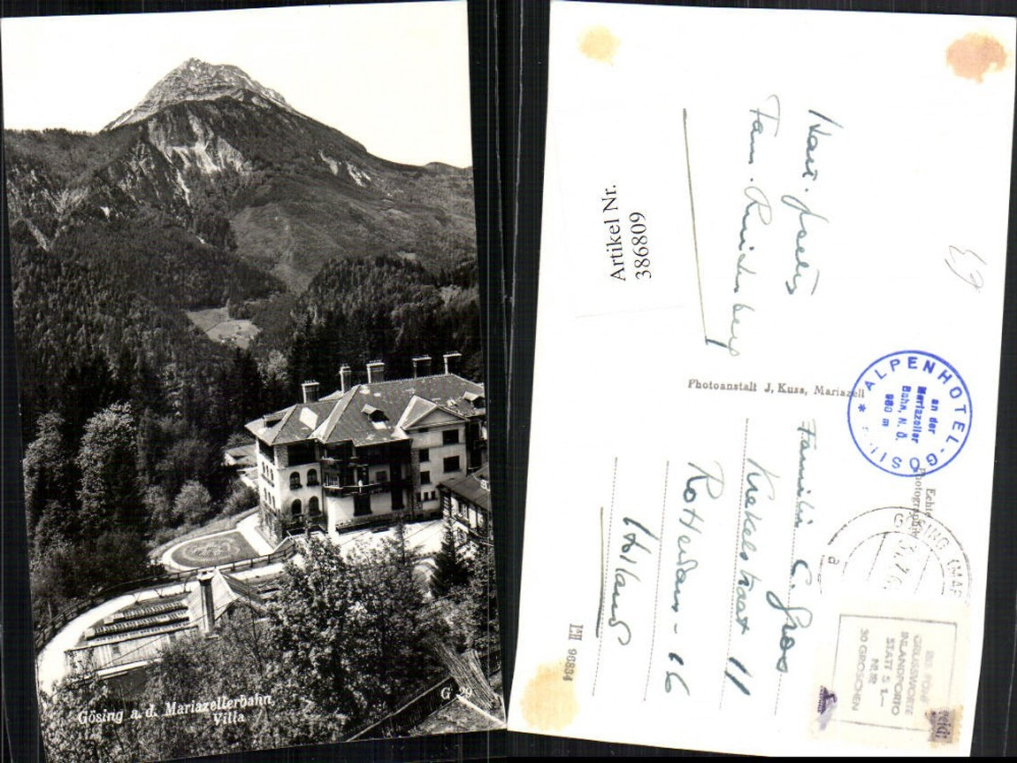 386809,Gösing an d. Mariazellerbahn Villa Bergkulisse