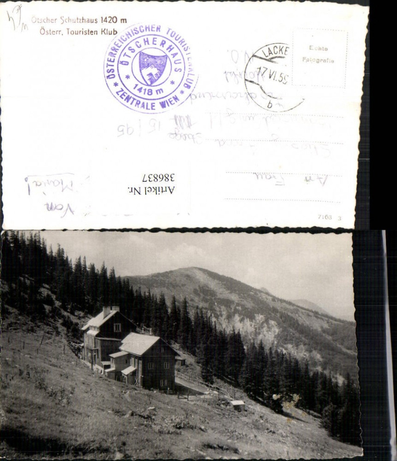 386837,Ötscher Schutzhaus Berghütte b. Lackenhof