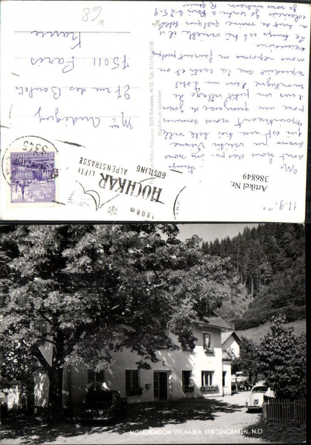 386849,Stiegengraben b. Göstling an d. Ybbs Hotel Pension Vielhaber