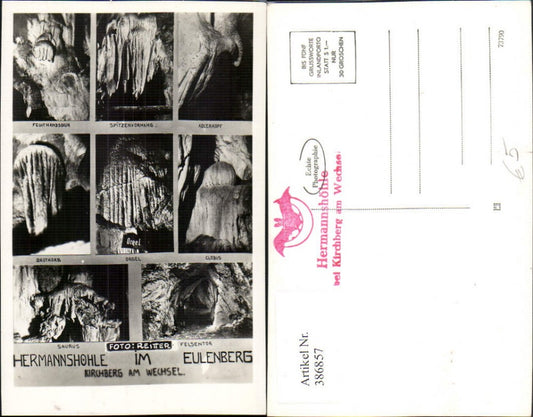 386857,Kirchberg am Wechsel Hermannshöhle im Eulenberg Mehrbildkarte