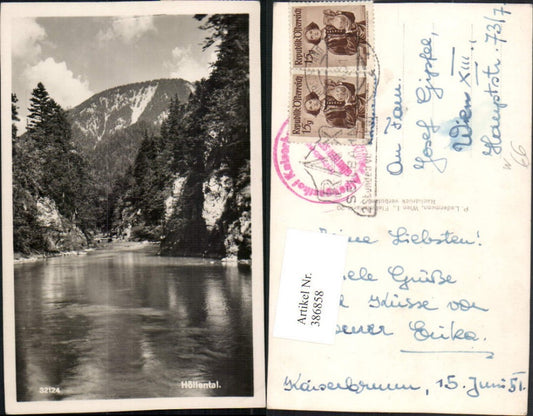 386858,Höllental b. Schwarzau Hirschwang Fluss