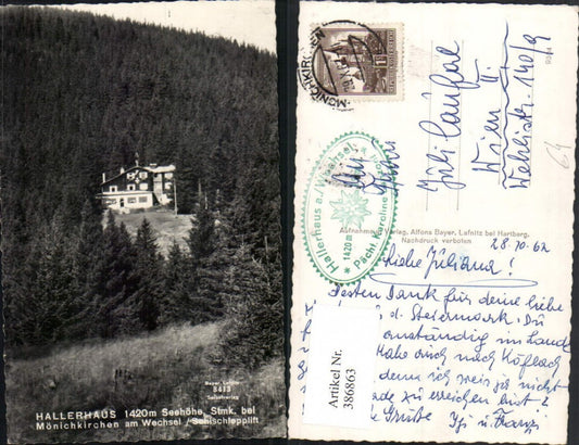 386863,Hallerhaus b. Mönichkirchen am Wechsel
