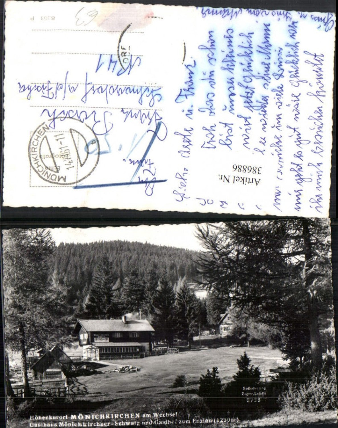 386886,Mönichkirchen am Wechsel Gasthaus Mönichkirchner-Schwaig u. Enzian
