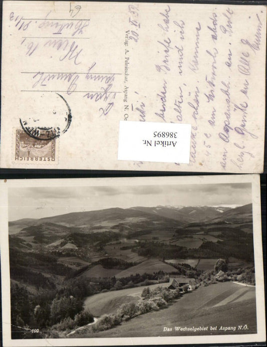386895,Das Wechselgebiet b. Aspang Bergkulisse