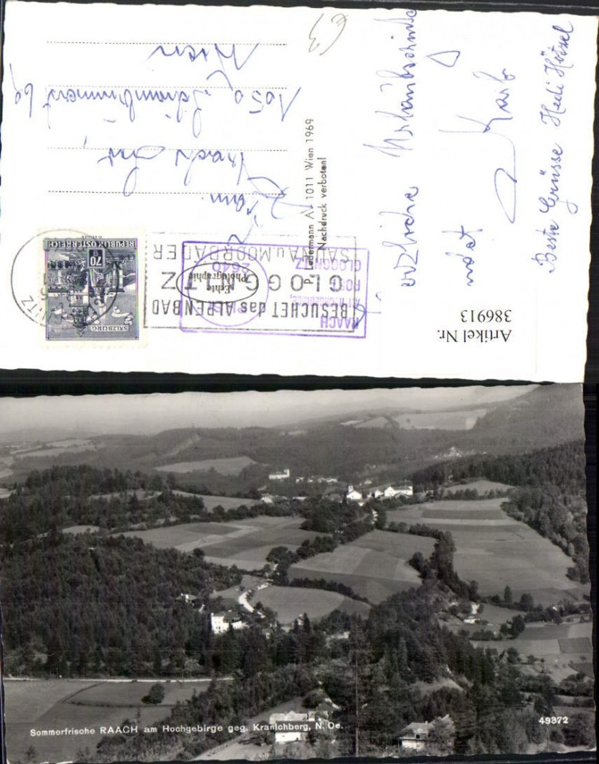 386913,Raach am Hochgebirge Totale geg. Kranichberg