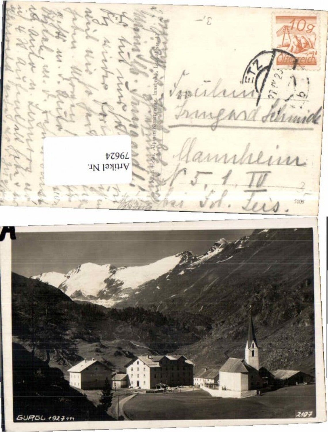 Alte Ansichtskarte – Old Postcard