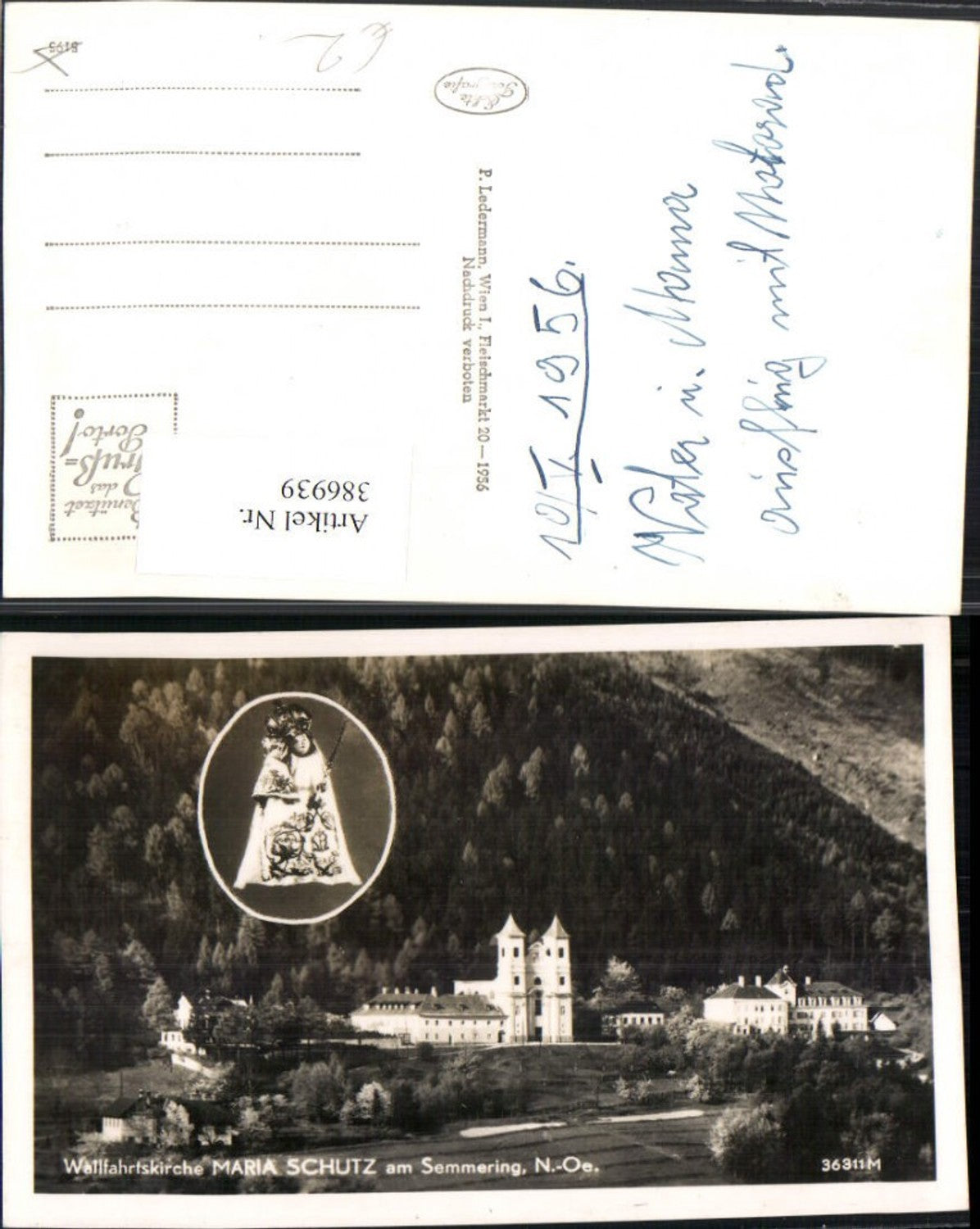 386939,Maria Schutz am Semmering Wallfahrtskirche Fotomontage Gnadenbild