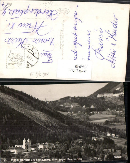 386940,Maria Schutz am Semmering Totale geg. Semmering