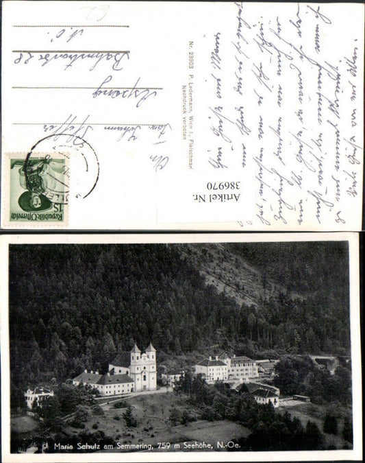 386970,Maria Schutz am Semmering Totale Kirche