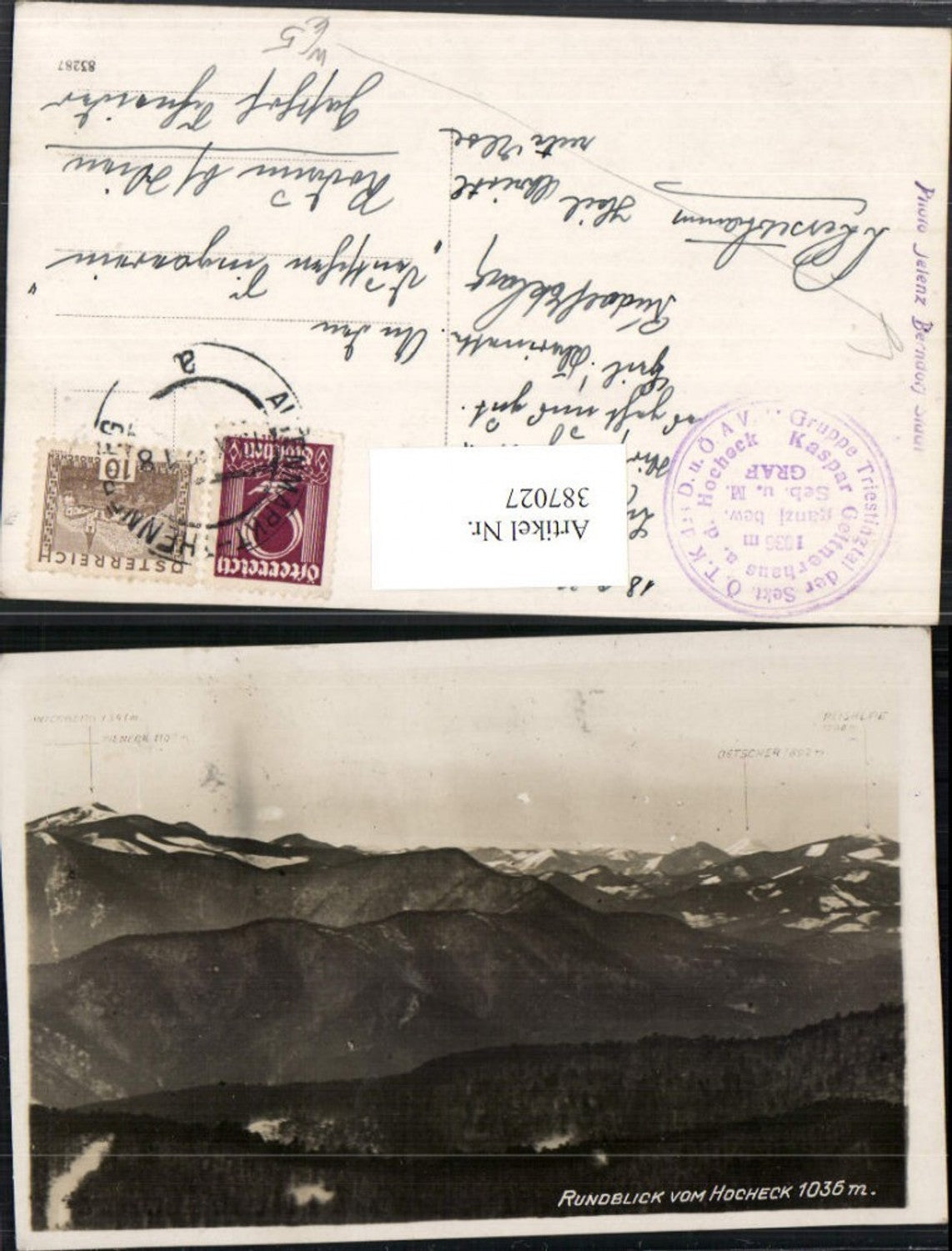 387027,Rundblick vom Hocheck b. Furth an d. Triesting Bergkulisse