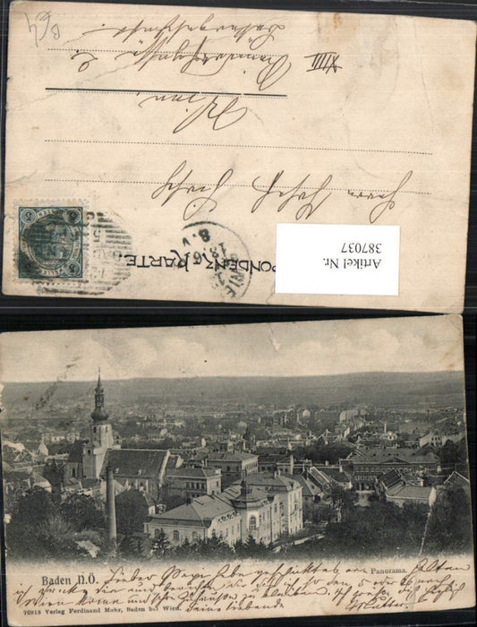 387037,Baden b. Wien Totale Kirche