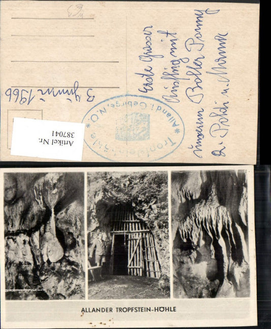 387041,Alland Allander Tropfsteinhöhle Höhle Mehrbildkarte
