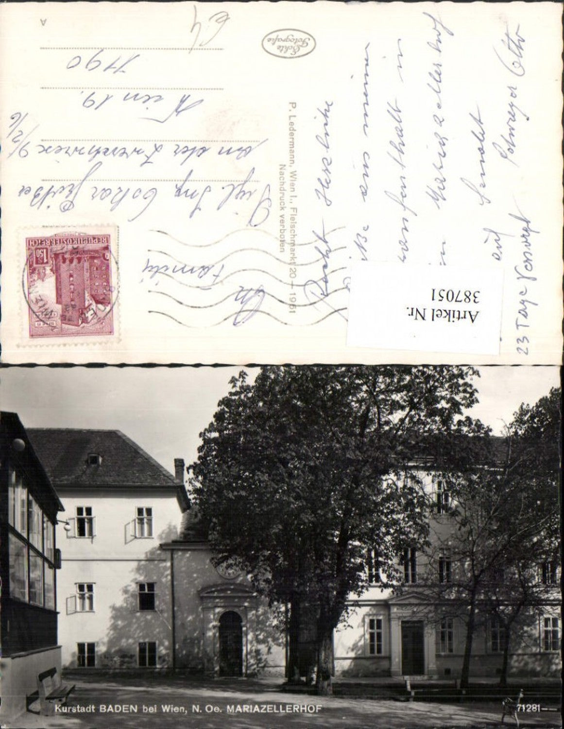 387051,Baden b. Wien Mariazellerhof