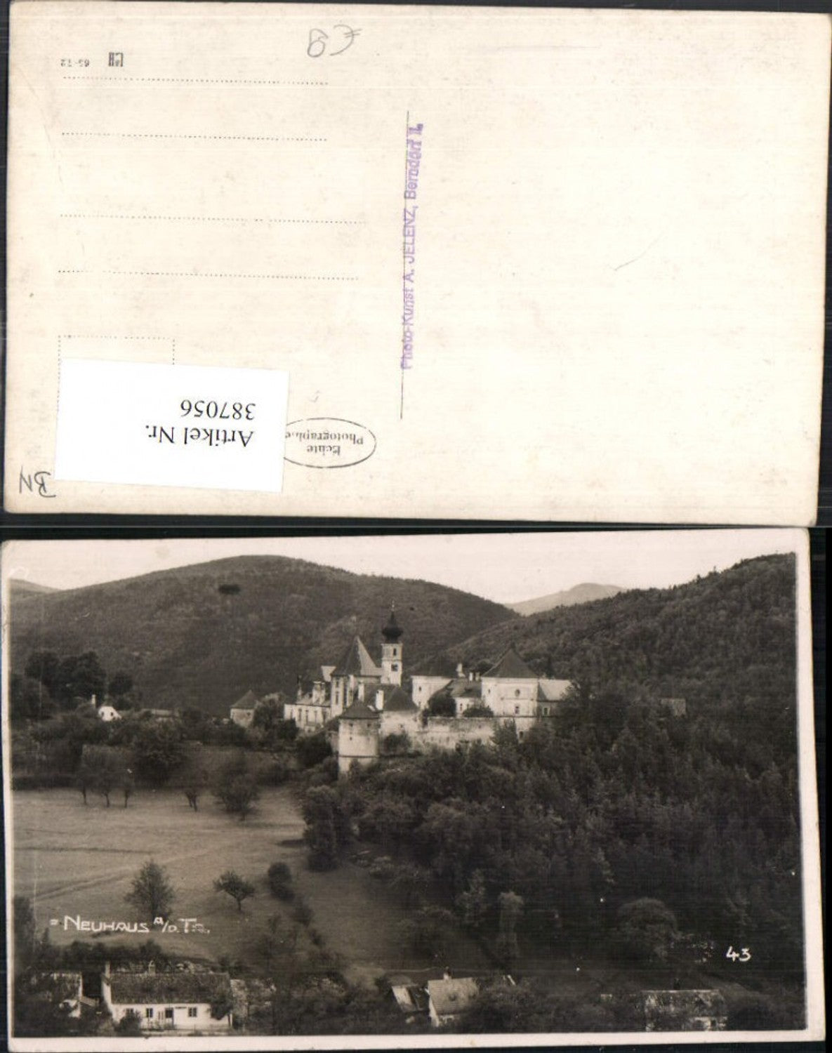 387056,Foto AK Neuhaus an d. Triesting Burg Schloss