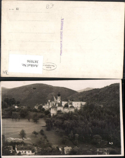 387056,Foto AK Neuhaus an d. Triesting Burg Schloss