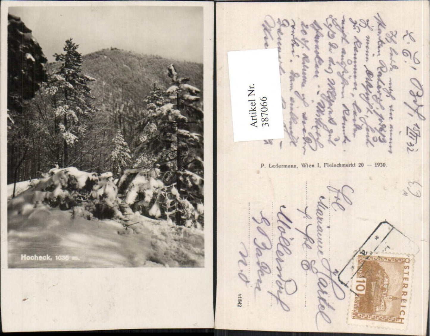 387066,Hocheck b. Furth an d. Triesting Winterbild