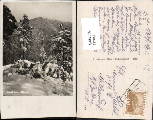 387066,Hocheck b. Furth an d. Triesting Winterbild