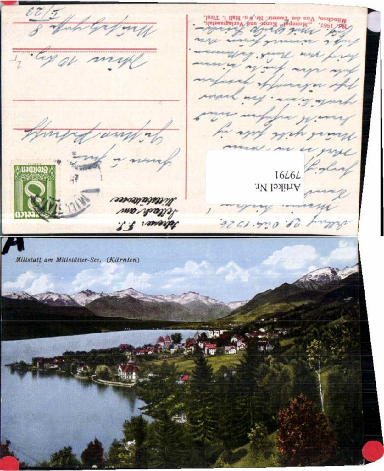 79791,Millstatt am Millstättersee 1926