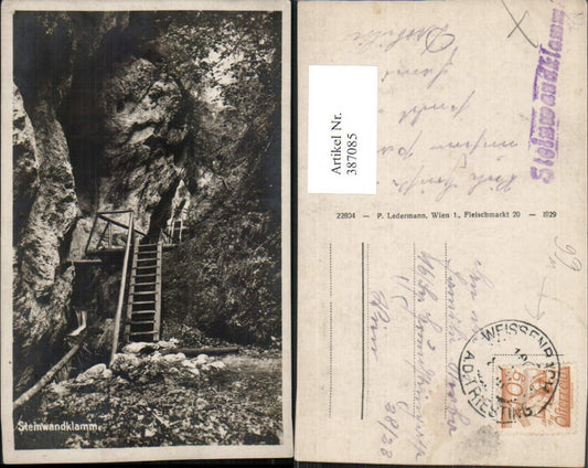 387085,Steinwandklamm b. Weissenbach Furth an d. Triesting Leiter