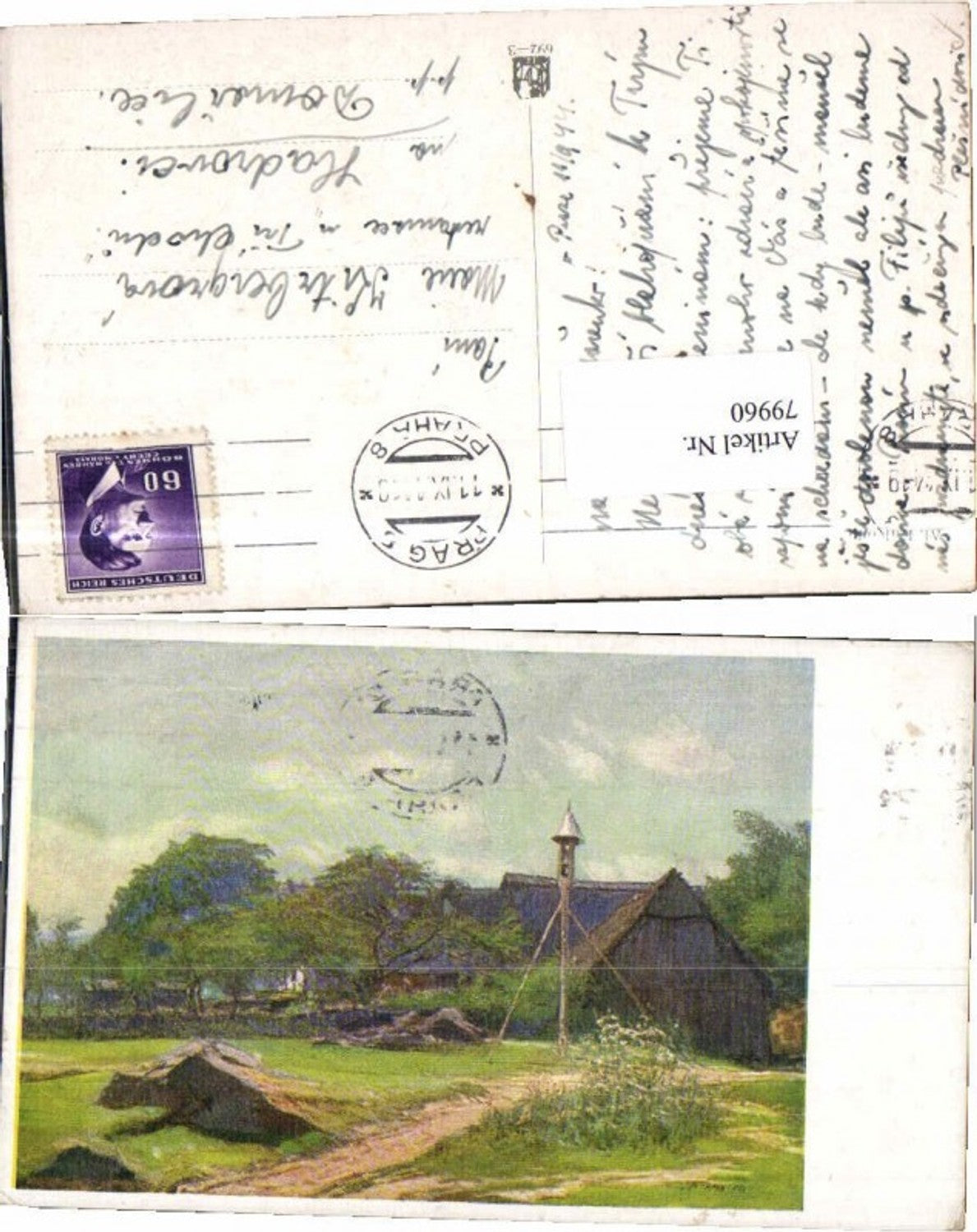 79960,Al. Kalvoda Künstlerkarte Haus