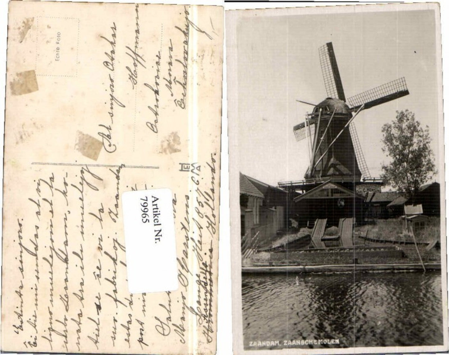 79965,Zaandam Windmühle Zaansche Molen Jonge Schaap