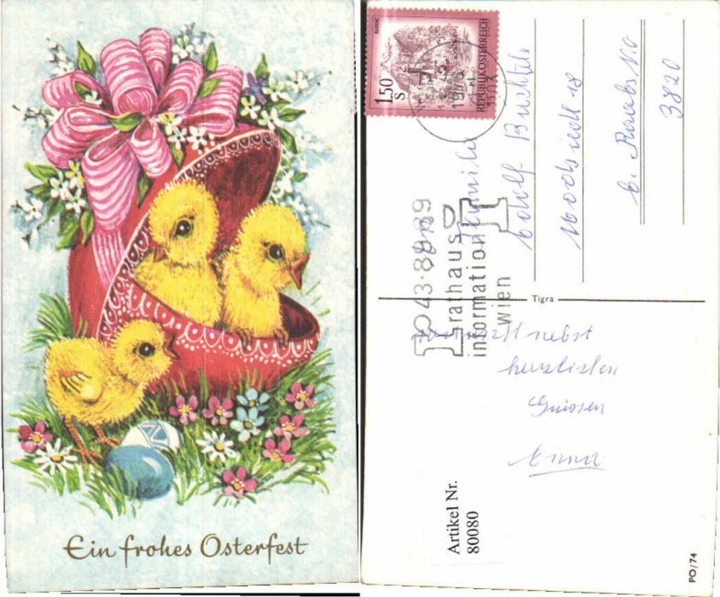 80080,Ostern Küken im Osterei SÜSS n Raabs