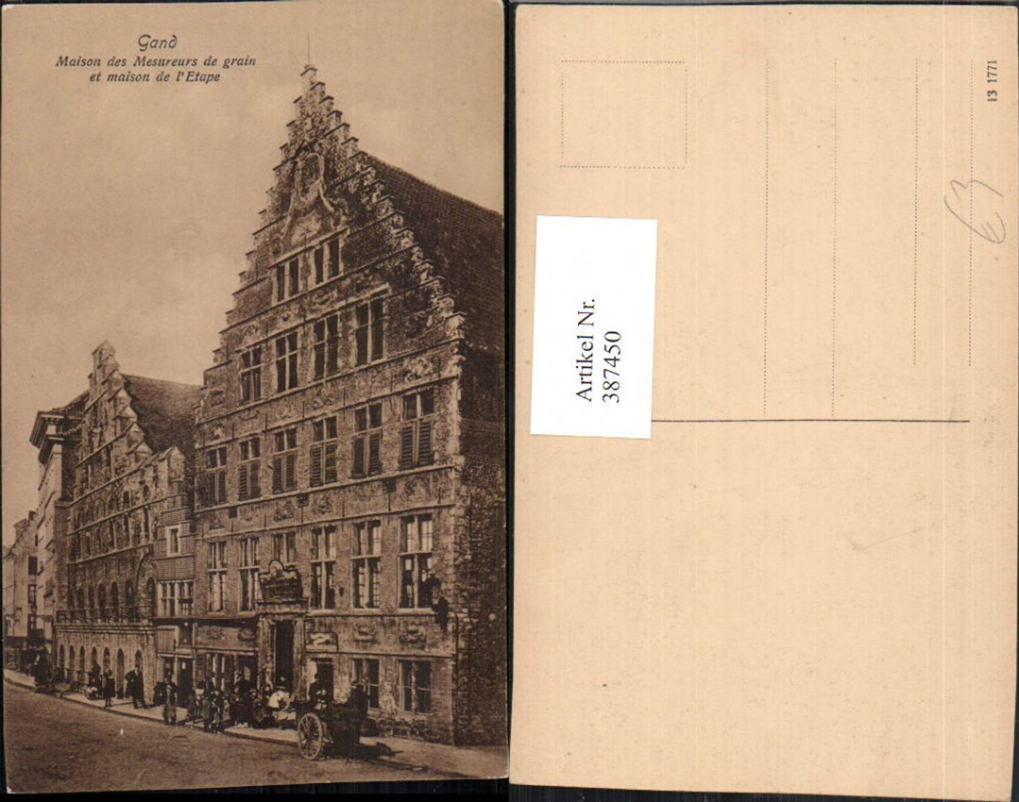 387450,Belgium Gand Maison des Mesureurs de grain et maison de l'Etape Haus