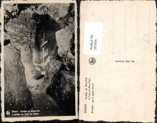 387456,Belgium Dinant Grottes de Mont-Fat et Tour de Mont-Fort Escalier du Trou du Diable