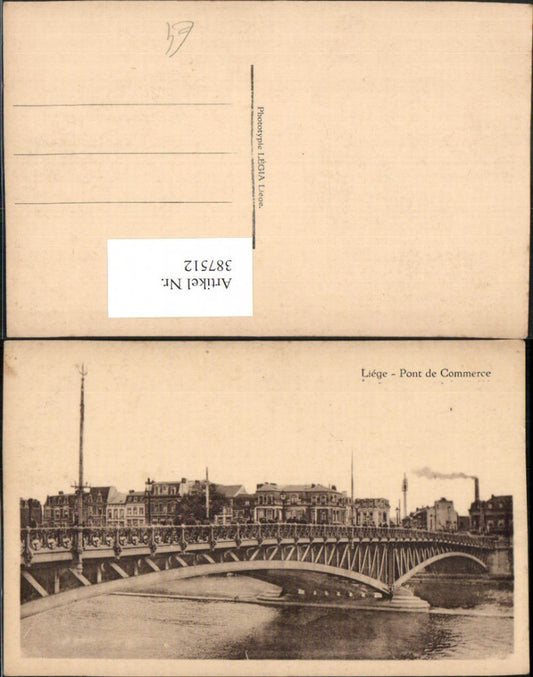 387512,Belgium Liege Pont de Commerce Brücke