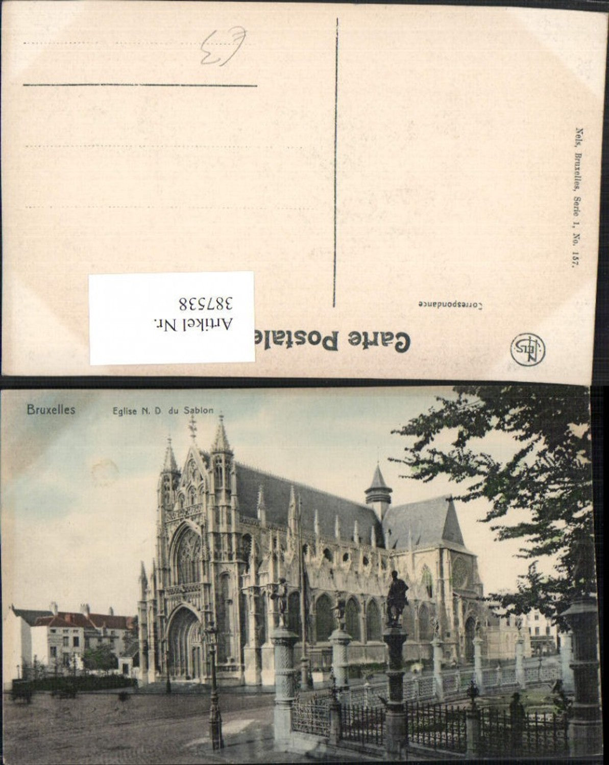 387538,Belgium Bruxelles Brüssel Eglise Notre-Dame du Sablon Kirche