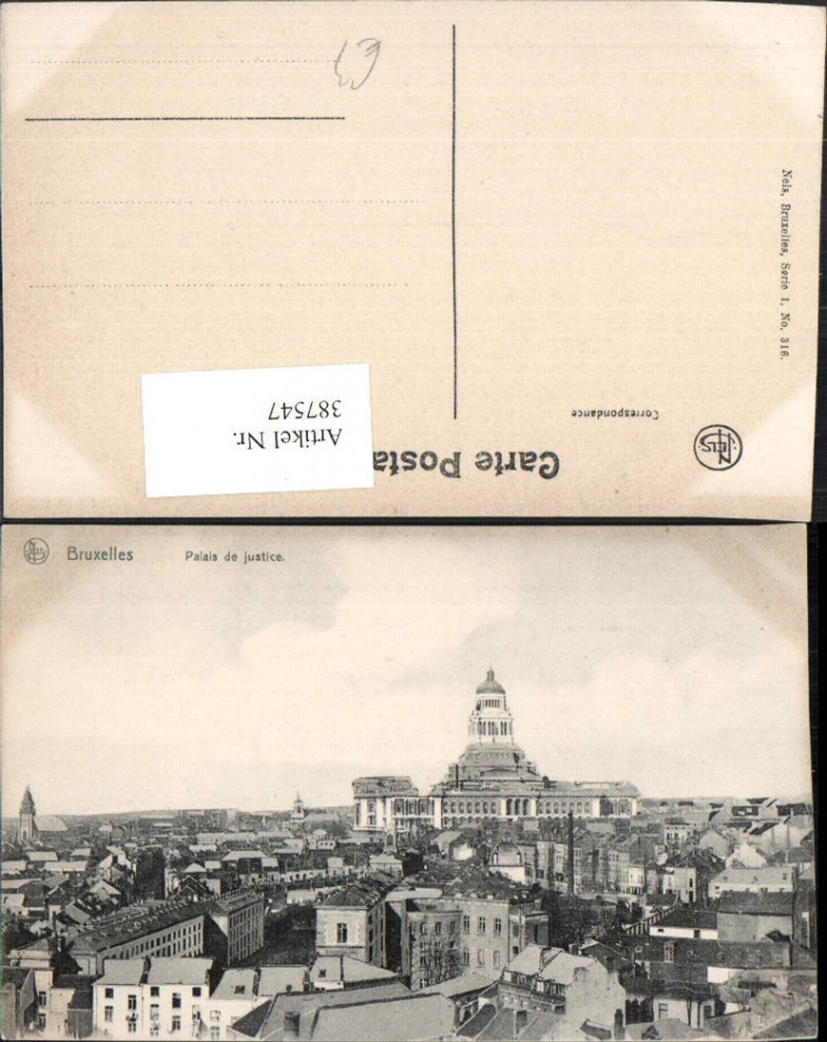 387547,Belgium Bruxelles Brüssel Palais de Justice Teilansicht m. Justizpalast