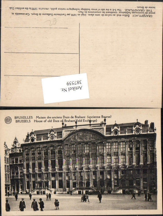 387559,Belgium Bruxelles Brüssel Maison des anciens Ducs de Brabant Gebäude