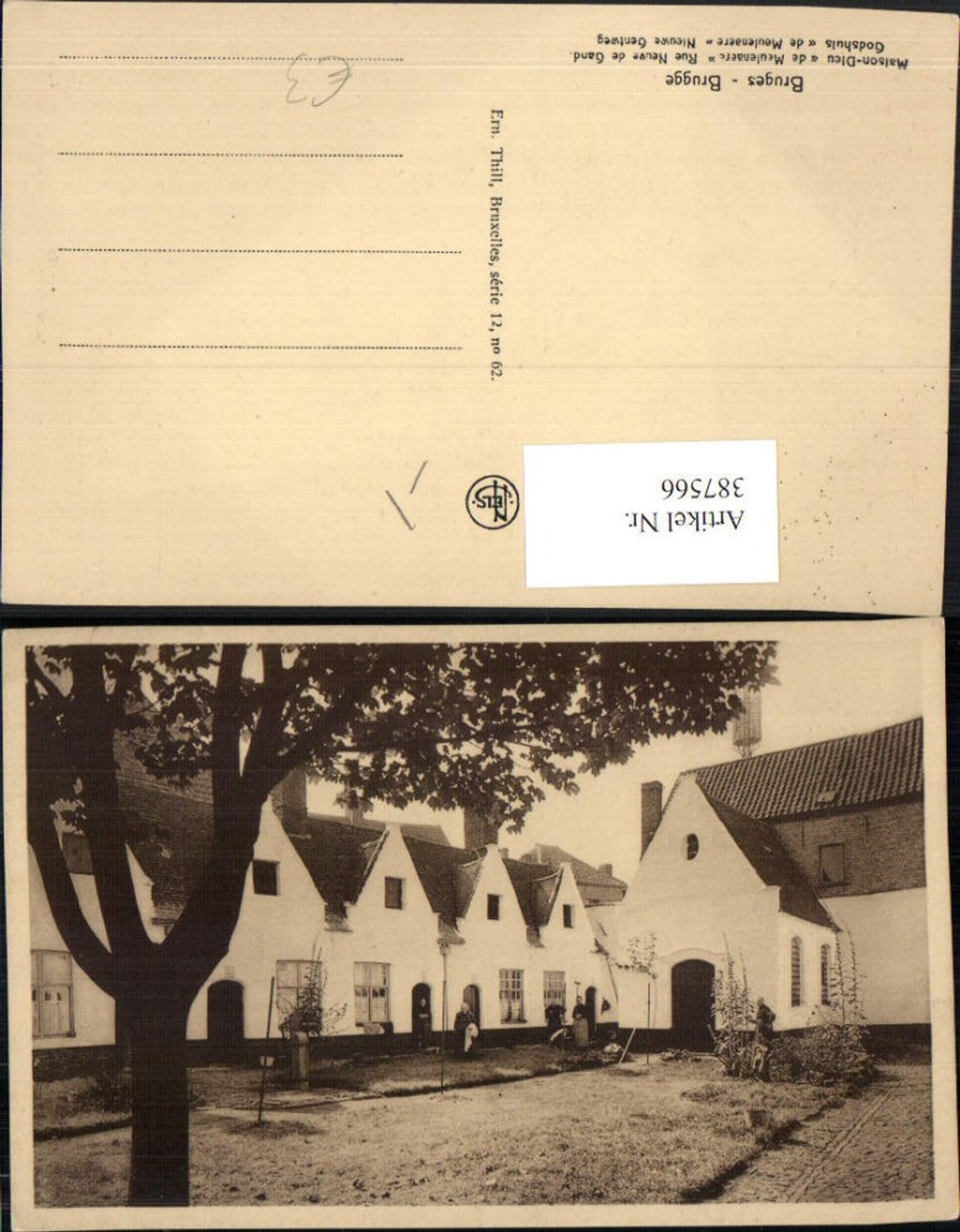 387566,Belgium Bruges Brügge Maison-Dieu de Meulenaere Gotteshaus
