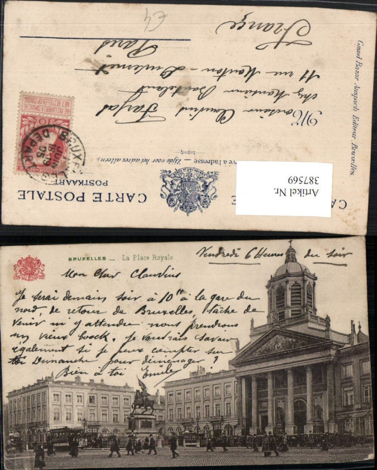 387569,Belgium Bruxelles Brüssel La Place Royale Platz Gebäude Denkmal