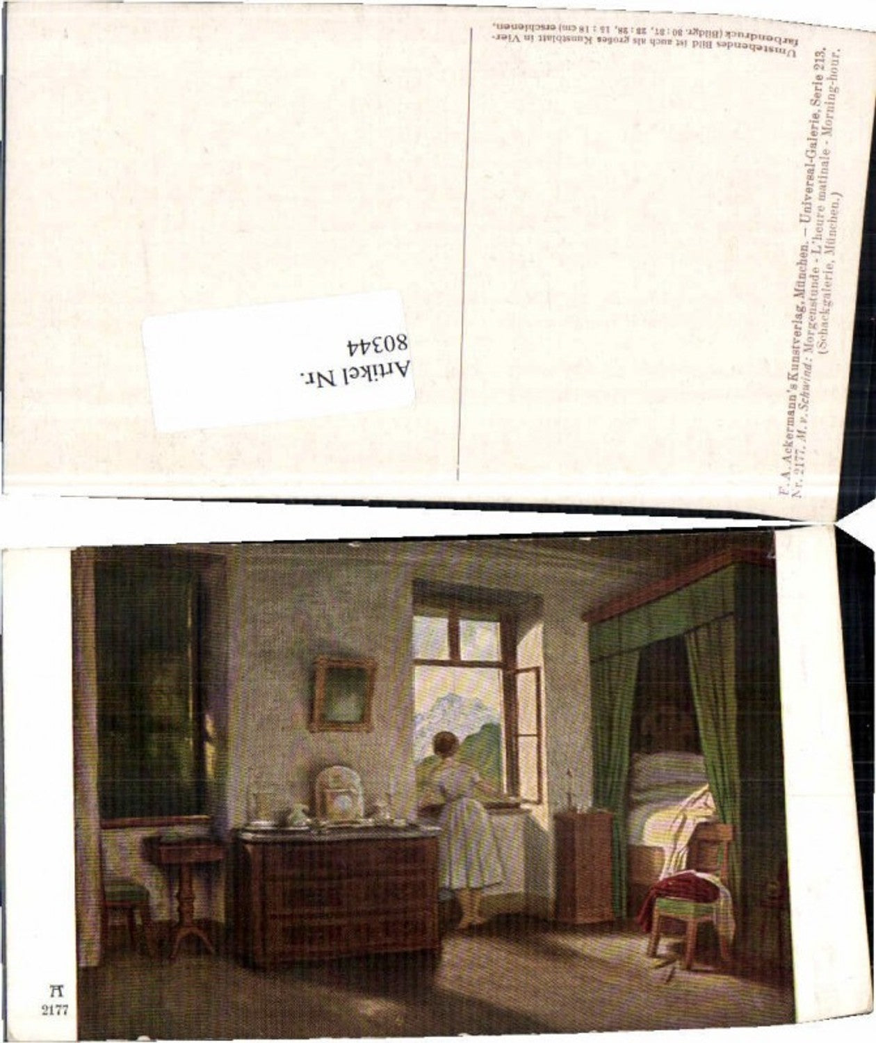 80344,M.v. Schwind Morgenstunde pub Ackermann 2177