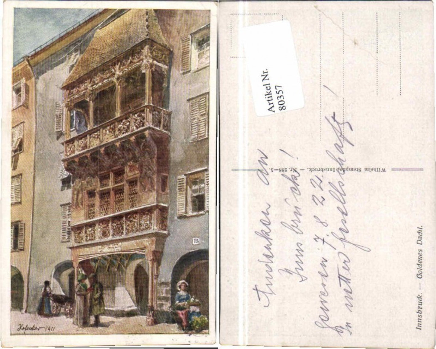 80357,E.F. Hofecker Innsbruck Goldenes Dachl