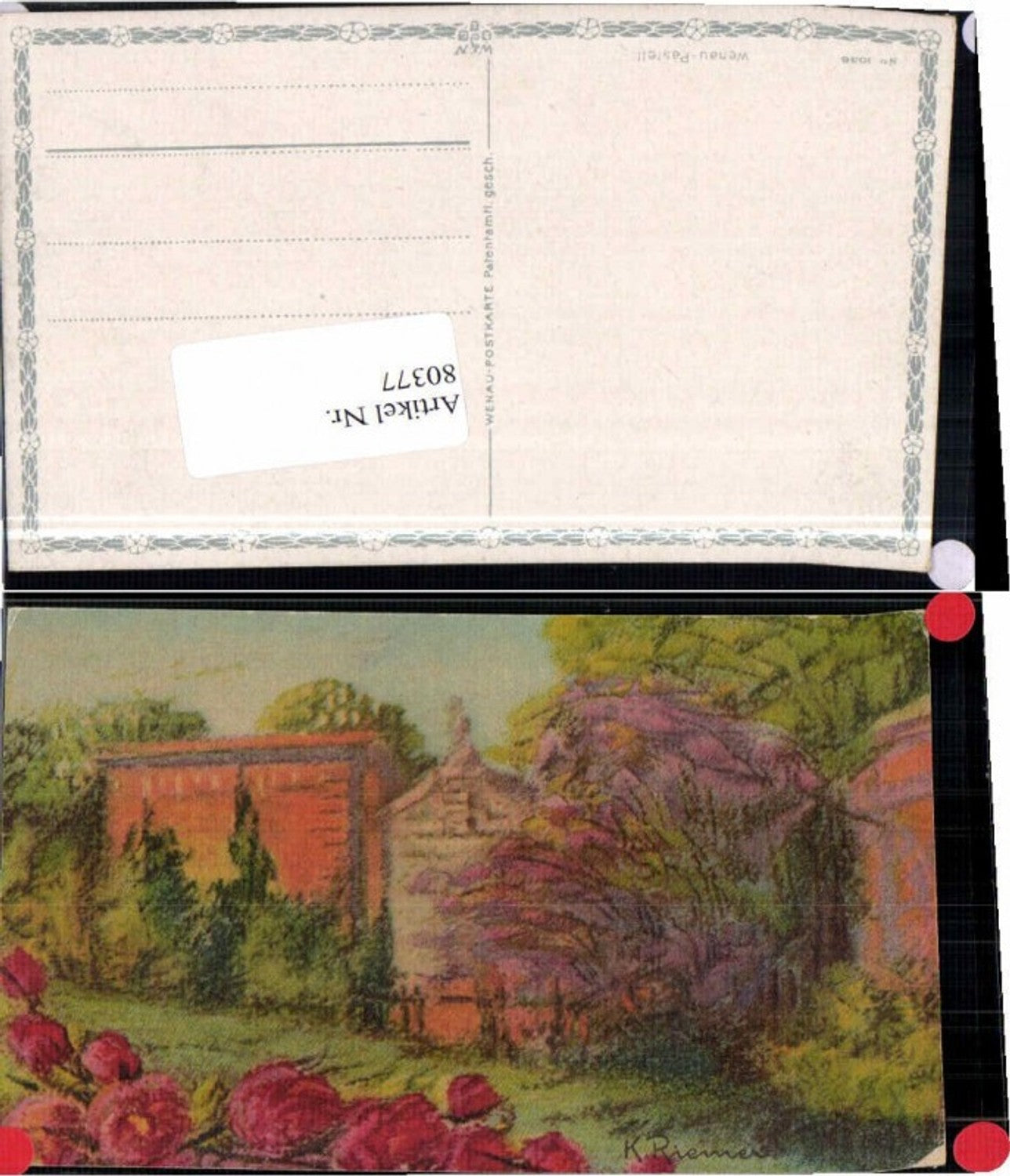 80377,K. Riemer Wenau Pastell AK