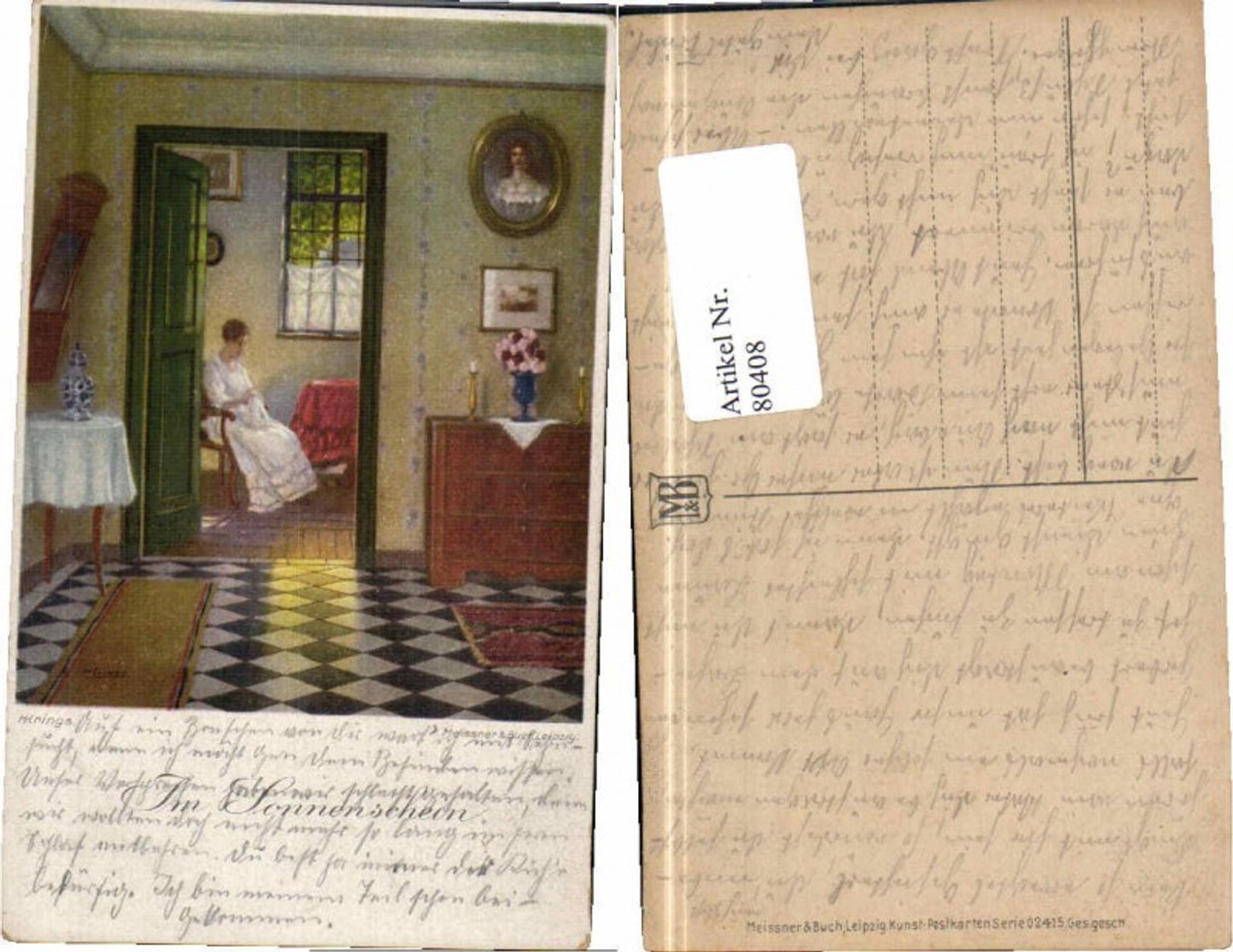80408,Meissner & Buch 02415 H. Krings Frau näht
