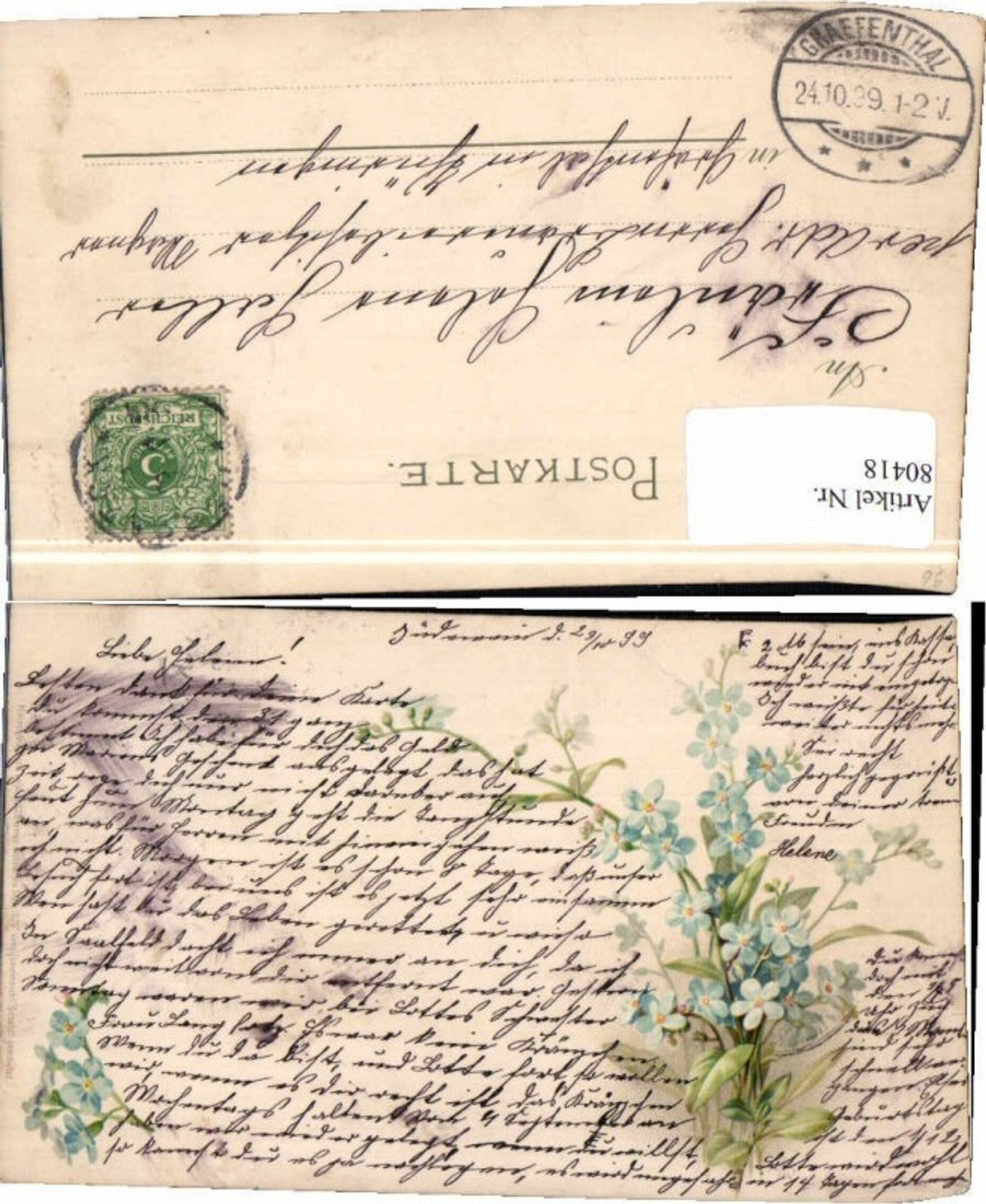 80418, Meissner &amp; Buch Litho 1028 Flowers