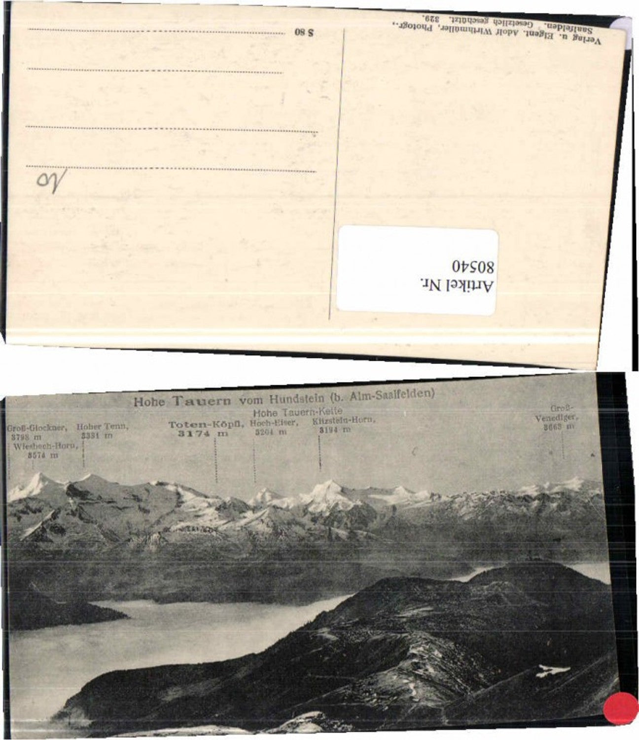 80540,Hundstein bei Saalfelden Alm