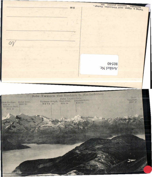 80540,Hundstein bei Saalfelden Alm